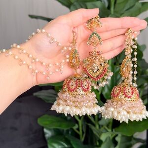 Bundle, light pink and orange.